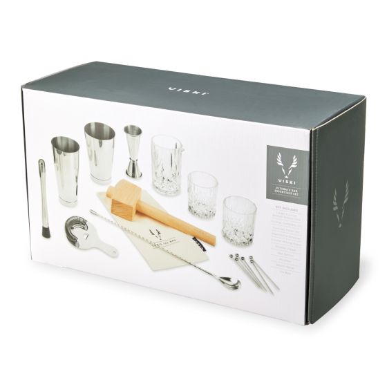 17-Piece Stainless Steel Barware Set by Viski