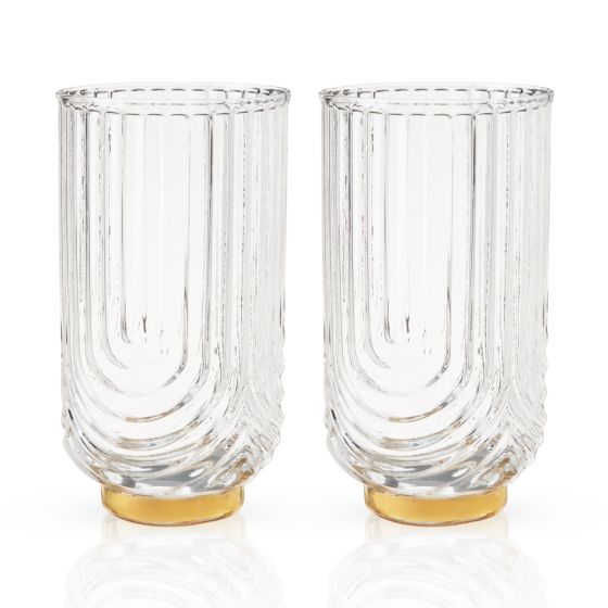 Gatsby Highball Glasses by Viski