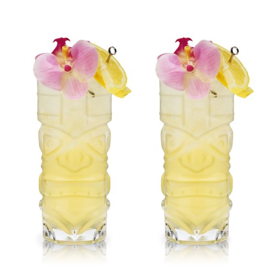 Pacific Crystal Tiki Glasses by Viski